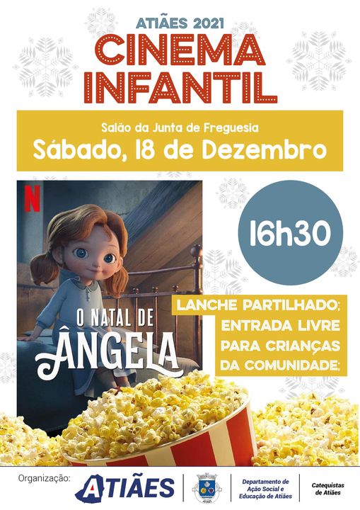 Cinema Infantil em Atiães - 18 de dezembro de 2021